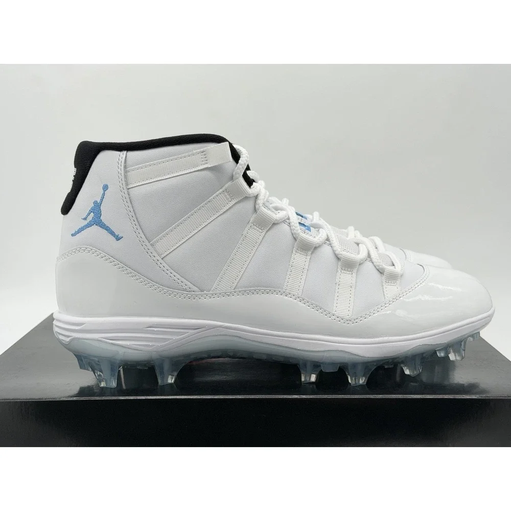 Size 9.5- Nike Air Jordan 11 Retro Legend Blue Mid TD Football Cleats HM7324-104